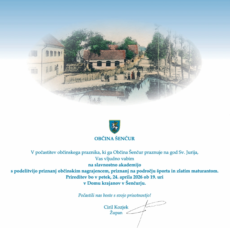 slavnostna akademija s podelitvijo občinskih priznanj 2026